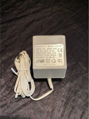 Sharper Image Power Adapter SM901 EUR Continental Europe In 230V Out 12VDC 19mm